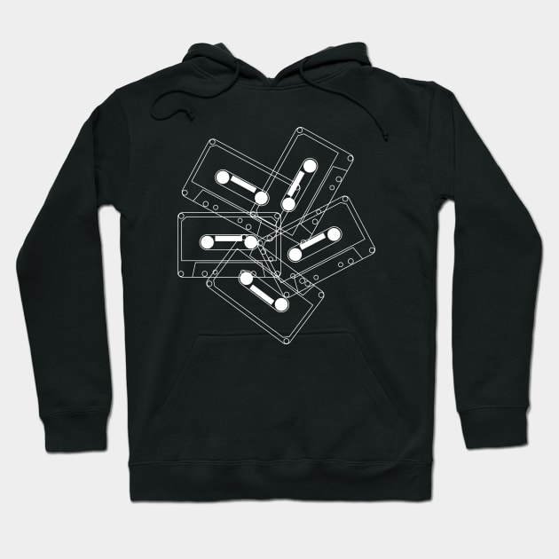 retro tape cassette Hoodie by lkn